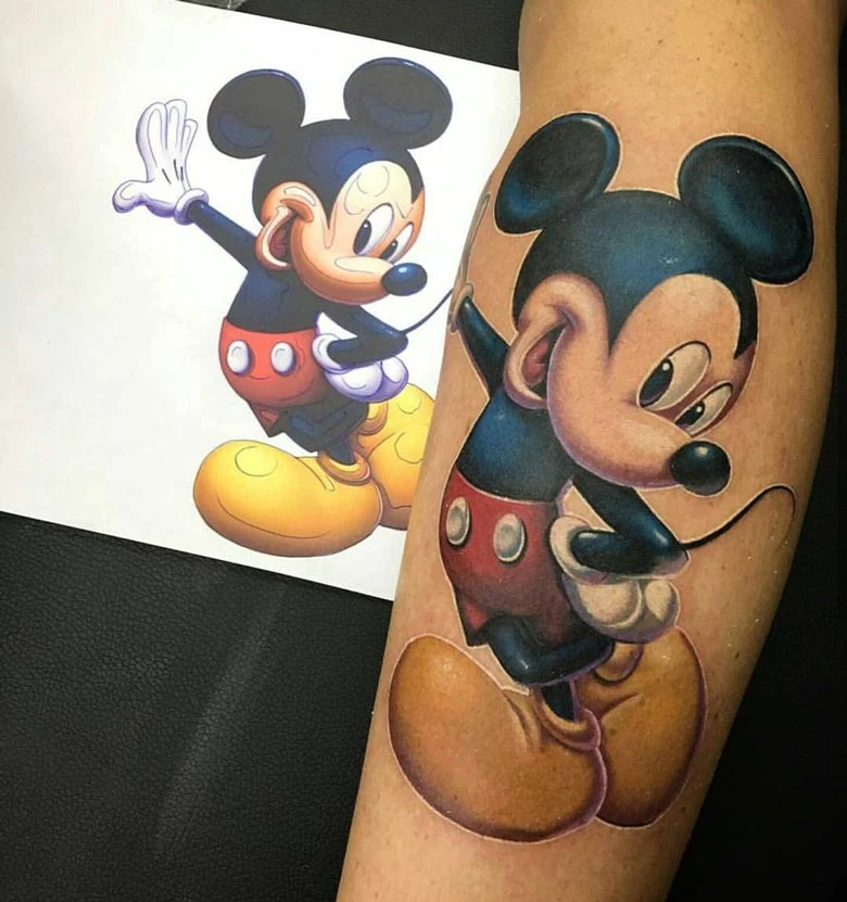 Deliciosos Tatuajes de Mickey y Minnie Mouse