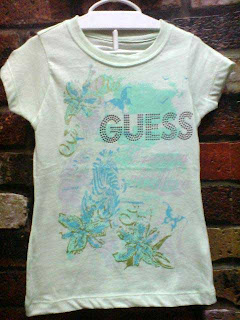 Guess Green Flower T-Shirt for Girl