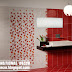 Modern red wall tiles designs ideas for bathroom