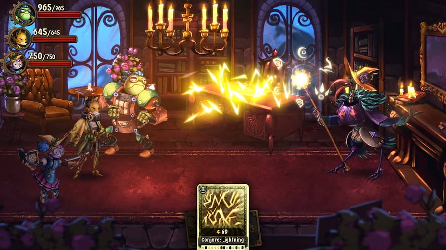 SteamWorld Quest: Hand of Gilgamech - เครื่องจักรผจญภัย เกมสวมบทบาทที่ใช้การ์ดสู้กัน เลือกเพื่อนร่วมทีมและจัดสำรับการ์ดแล้วไปลุยกัน