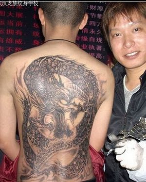 Japanese dragon tattoo