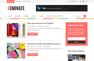 Renovate Blogger Template