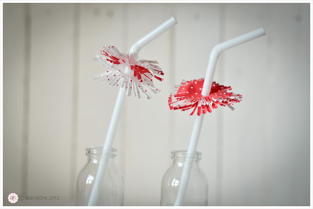 Straw decoration idea for a party from BistrotChic