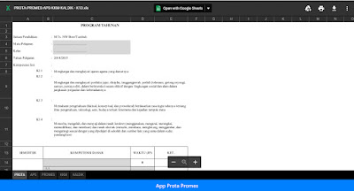 Aplikasi Prota Prosem KKM dan Kalender Pendidikan