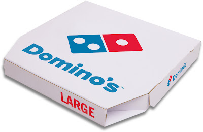 Domino's large pizza box.