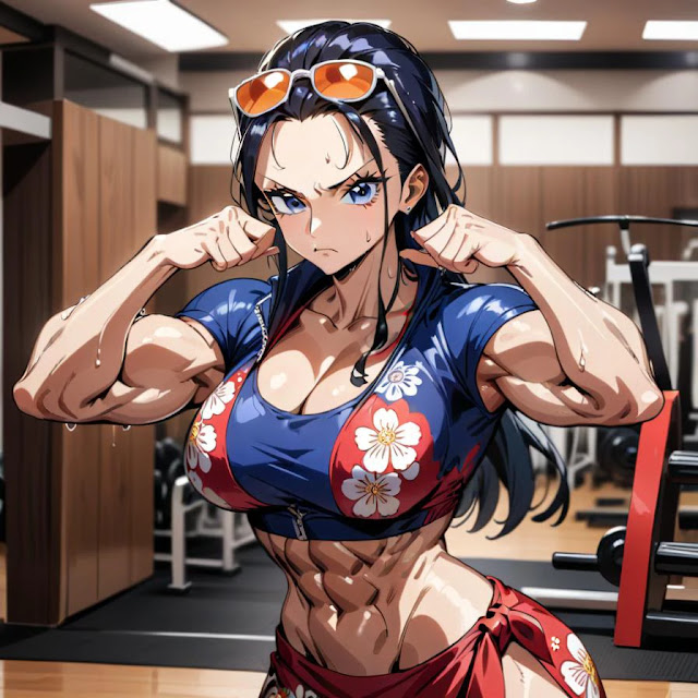 Anime One Piece - Nico Robin trở thành nữ lực sĩ vô cùng mạnh mẽ 3