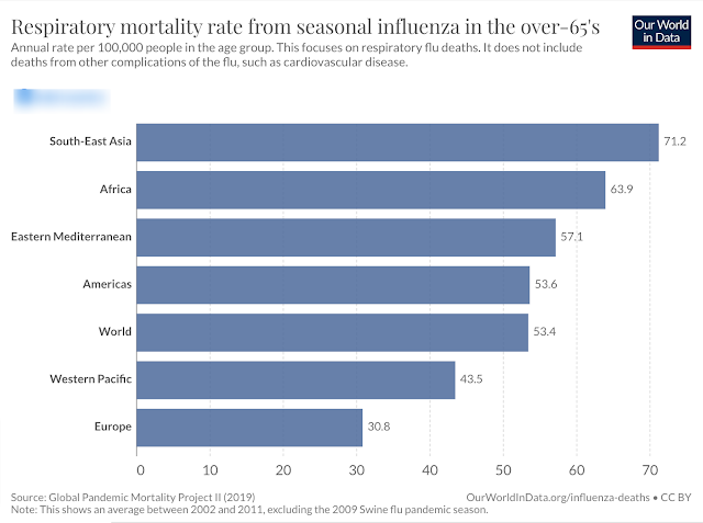 The risk of death from influenza has declined over time, but globally, hundreds of thousands of people still die from the disease each year.