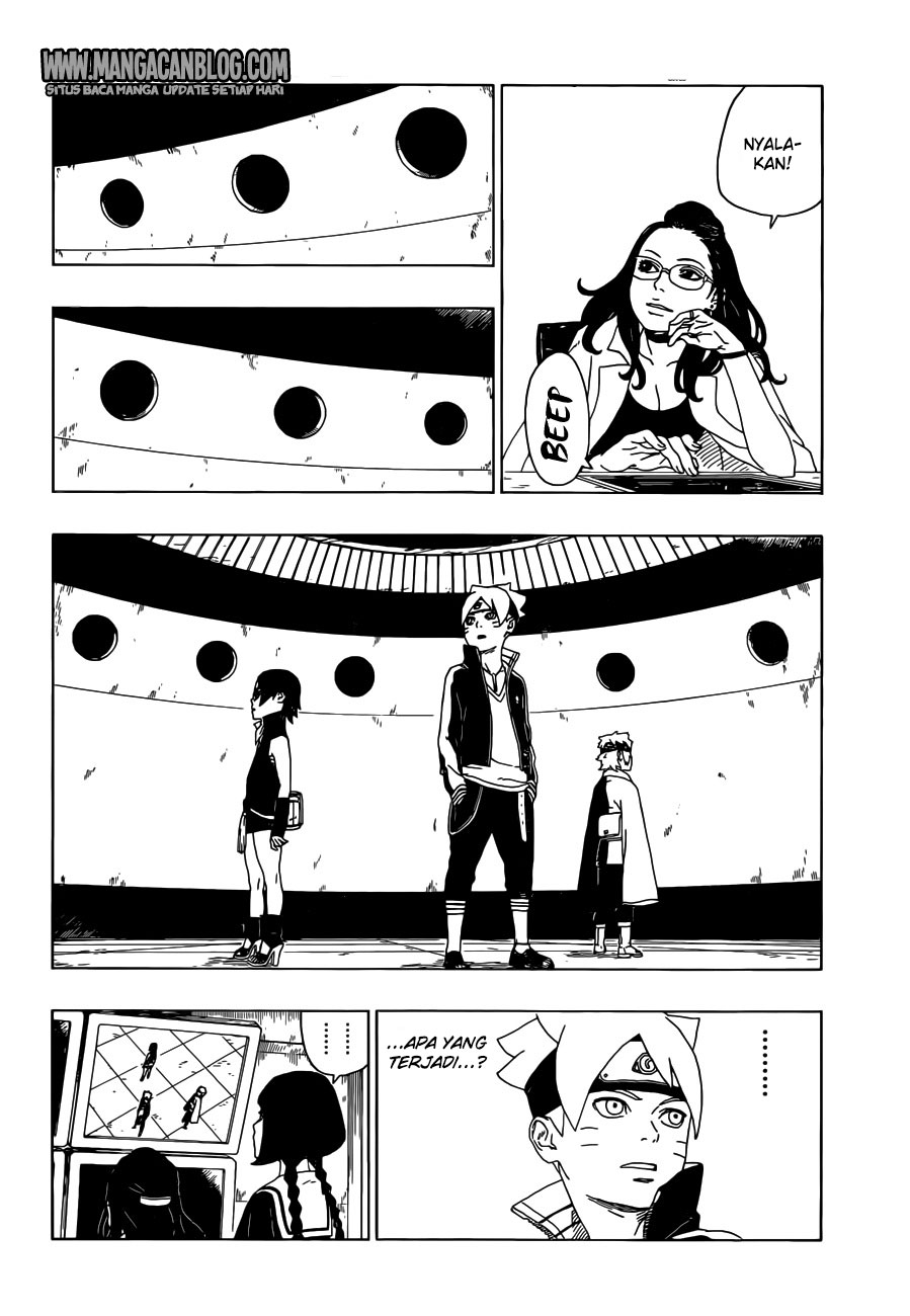 Boruto Chapter 18 Bahasa Indonesia  Tangan-Spoiler Boruto 19-Mangajo 20