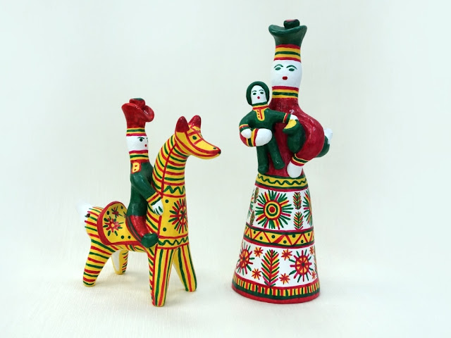 Traditional clay figurines from Russia, Filimonovo toys