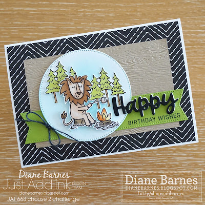 whimsical lion card using Stampin Up Zoo Crew paper, Wanted to Say dies and Sending Smiles stamp set. Card by Diane Barnes - Indpendent Demonstrator in Sydney Australia - colourmehappy - stampinupcards - cardmaking - stamping - alcohol marker colouring