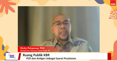 Dicky Pelupessy, PhD dari Lapor Covid