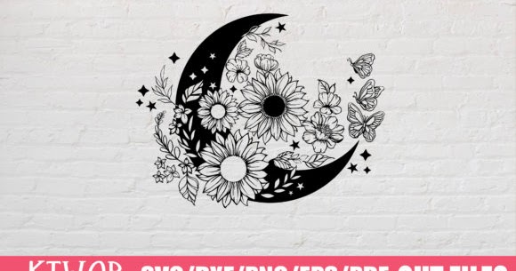 Free Free Sunflower Moon Svg 432 SVG PNG EPS DXF File