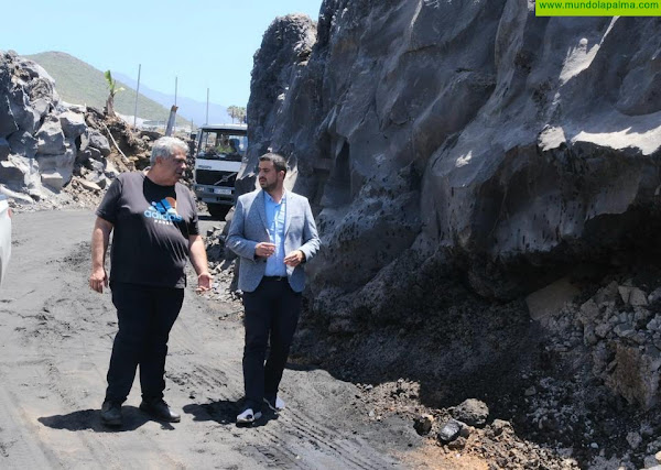 El Cabildo recupera en su totalidad el camino de San Isidro afectado por el volcán