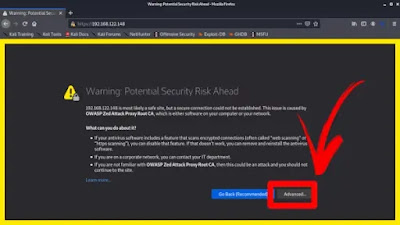 Firefox warning