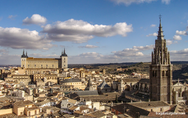 Toledo vista do alto do campanário da Igreja dos Jesuítas