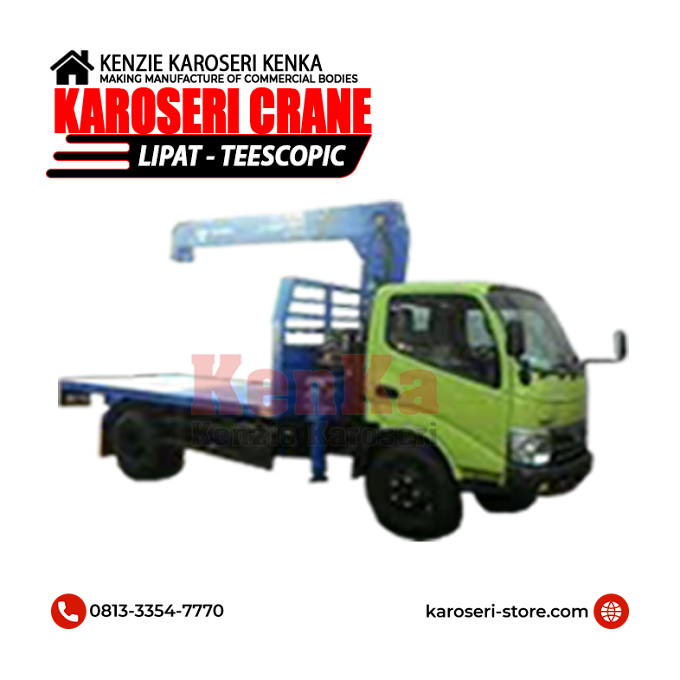 Mobil dan Truck HINO Dutro - Karoseri Crane Telescopic