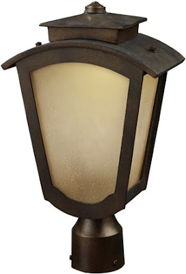 Elk 42243/1 Porter 1 Light Outdoor Title 24 Compliant LED Post Mount Only In Hazelnut Bronze