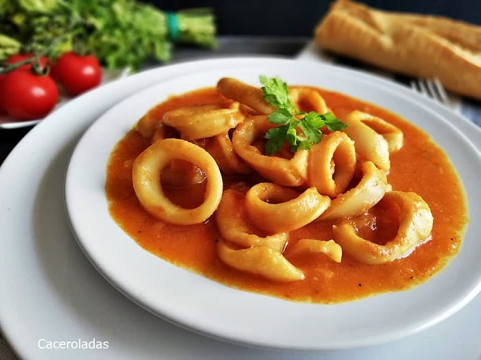 Calamares en salsa americana