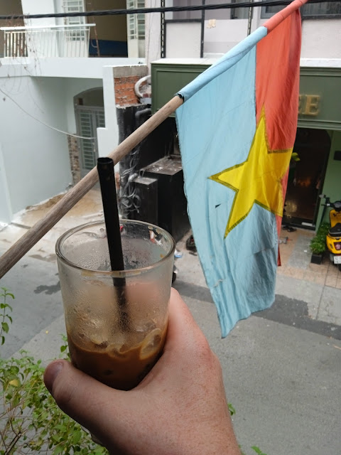 iced coffee in Ho Chi Minh City, Vietnam