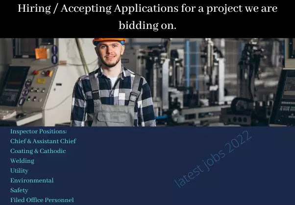 Accepting Applications for a project we are bidding on