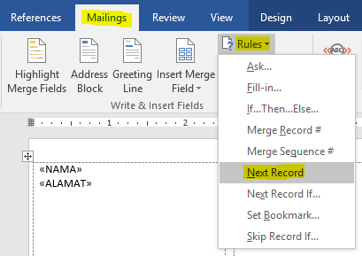 Cara Praktis Membuat Format Label Undangan di MS Word Cara Membuat Format Label Undangan di MS Word