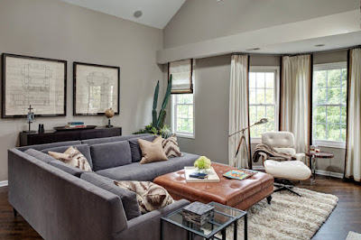 grey leather couch living room ideas