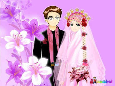 Download kumpulan / koleksi wallpaper kartun pernikahan 