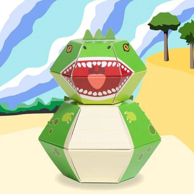 Boomf rude birthday card 3D dinosaur