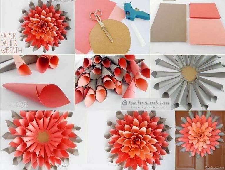 Decoration and Ideas: Step by Step: How to Make Paper Flowers