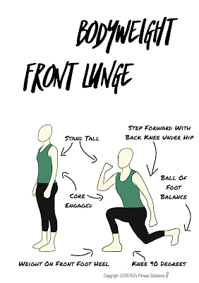 Bodyweight Front Lunge Exercise Guide