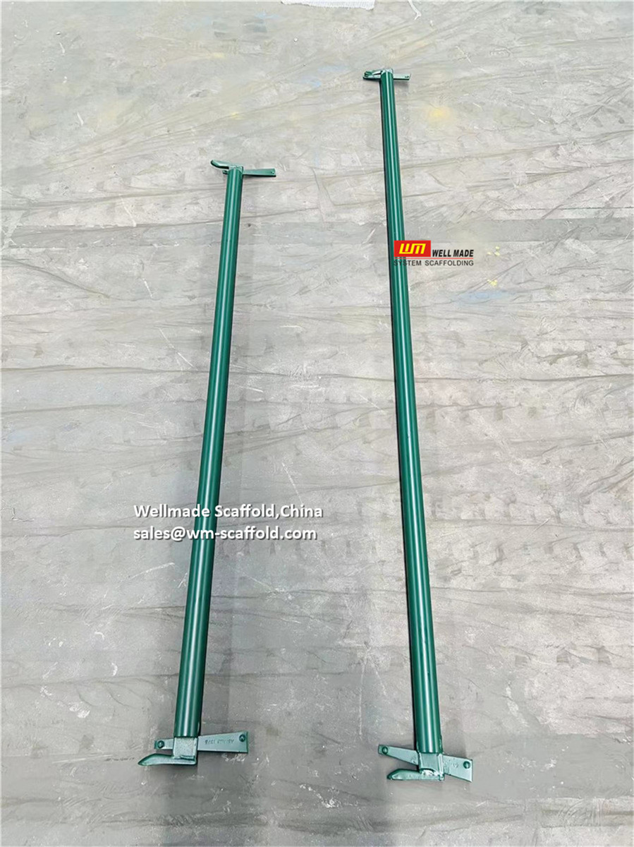 kwikstage scaffolding ledgers - horizontal parts of quick stage system scaffold - steel modular scaffolding parts - Wellmade