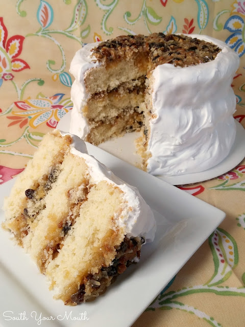 Southern Heirloom Lane Cake! Get this and hundreds more Southern recipes in the latest cookbook from Mandy Rivers in the South Your Mouth Series, 'South Your Mouth Some More!' 