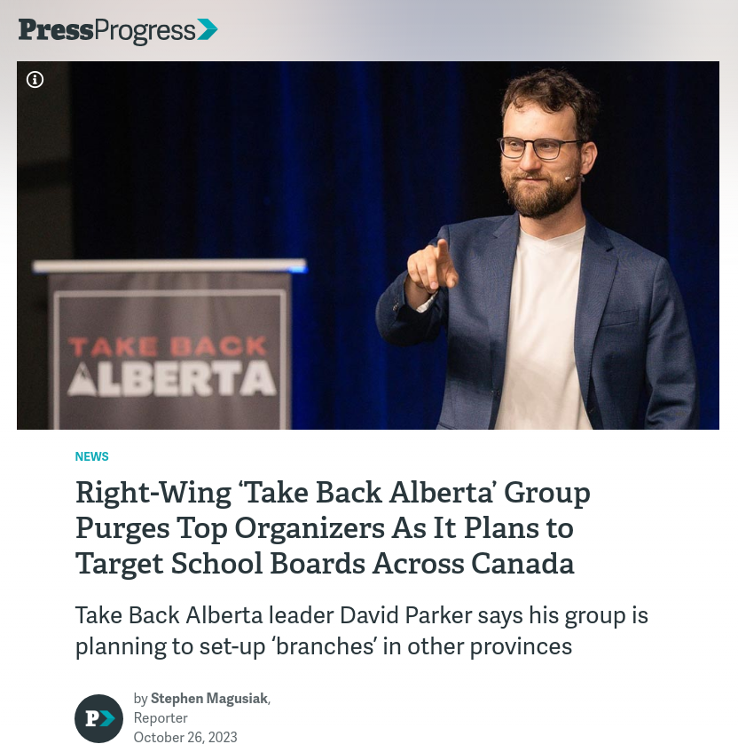 Right-Wing 'Take Back Alberta' Group Purges Top Organizers As It