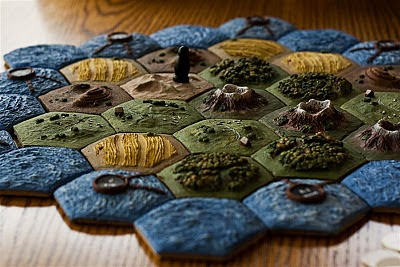 Settlers of Catan Homemade 3d Pieces Alumilite Plastic Resin