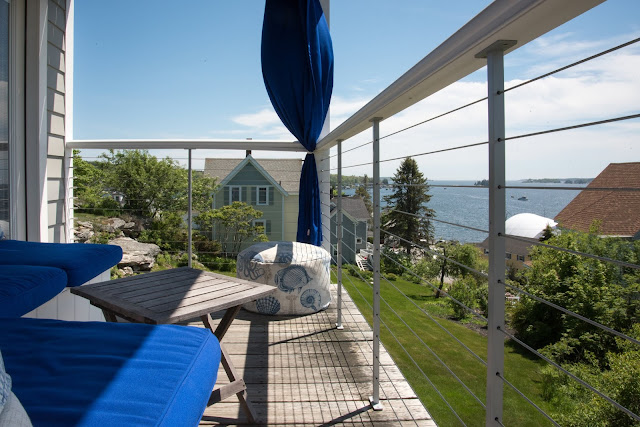 Deck View at The Topside Inn in Boothbay Harbor, Maine