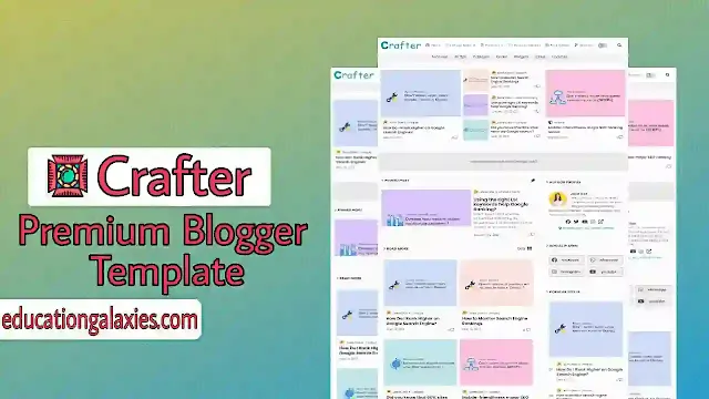 crafter premium blogger template