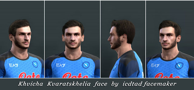Khvicha Kvaratskhelia Face (2 Version) For PES 2013