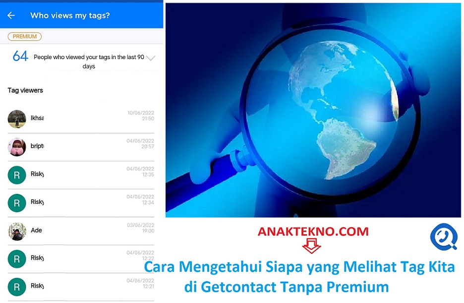 Cara Mengetahui Siapa yang Melihat Tag Kita di Getcontact Tanpa Premium