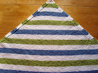 Striped Diagonal Baby Blanket