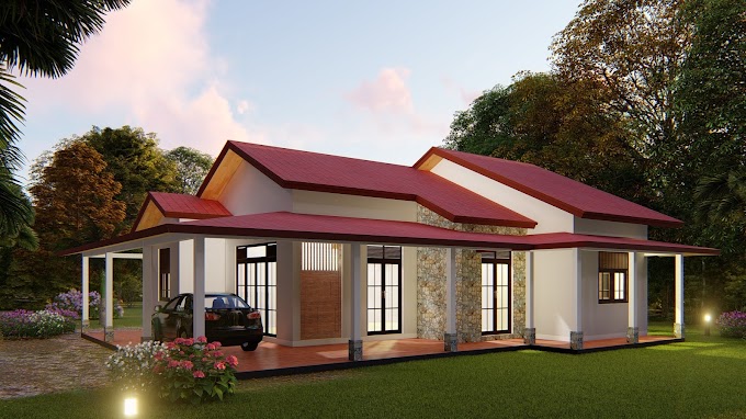 Single story 3 Bed room House Design @ Polgahawela - House Designs Sri Lanka - www.homeideas.lk