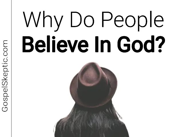 People believe in God for personal reasons.