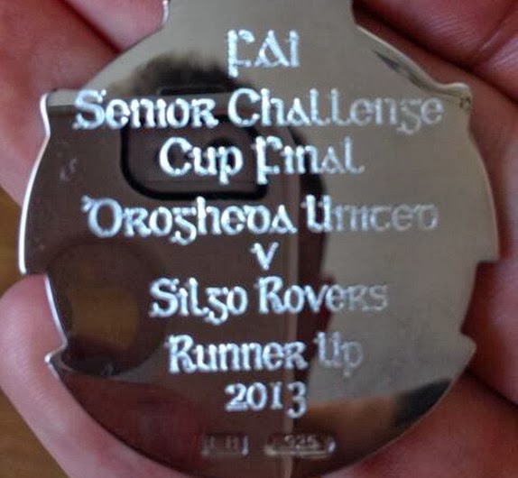 The engravers spelled Sligo Rovers' name wrong on the FAI Cup medals