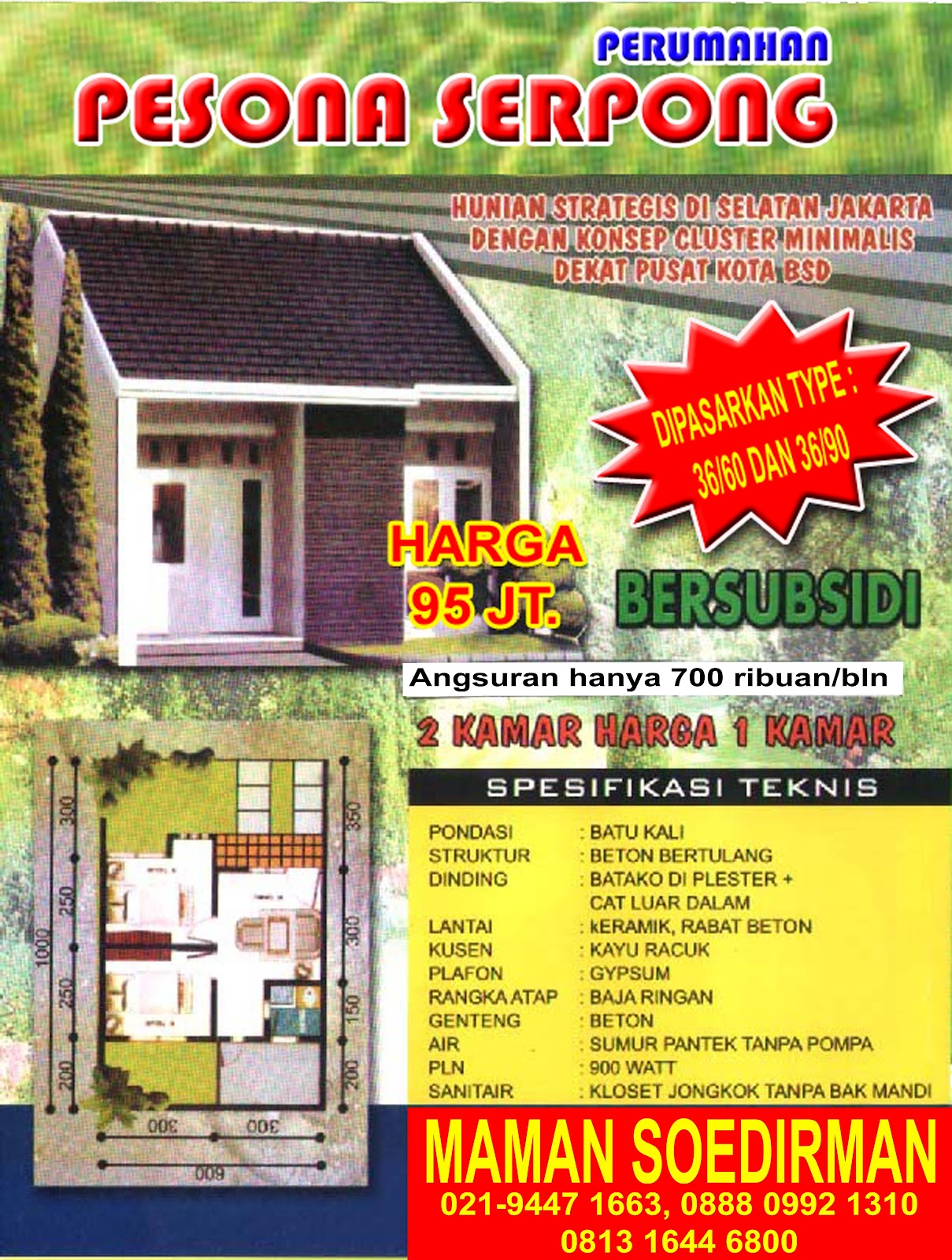  PERUMAHAN  PESONA SERPONGDIMAS PROPERTY