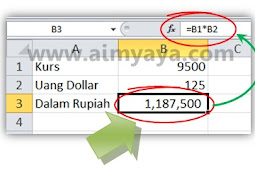 Cara Menghitung Dollar Ke Rupiah Dan Sebaliknya Di Ms Excel