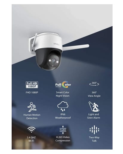 Imou Security Camera with Floodlight and Sound Alarm