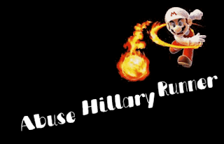 Abuse Hillary Runner Logo