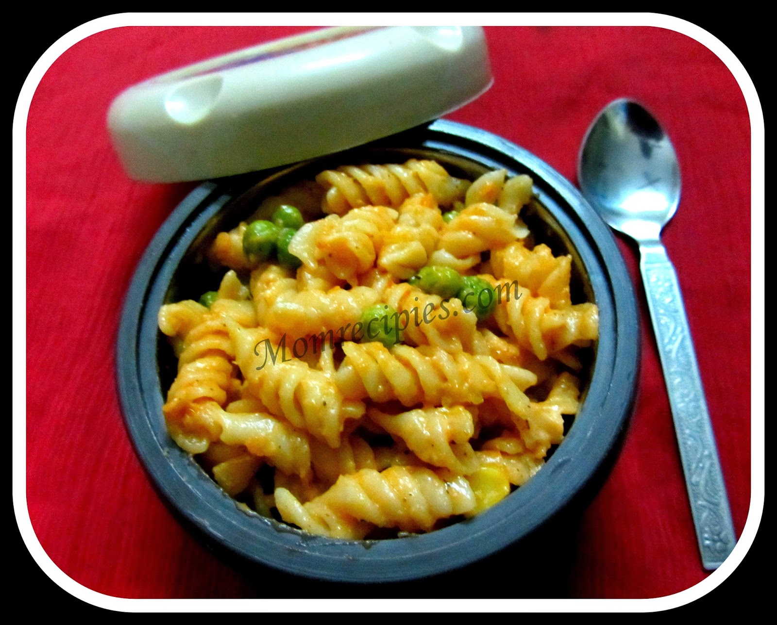 Mom's Recipies: Tomato cheese pasta ~Kids Lunch Box Recipe