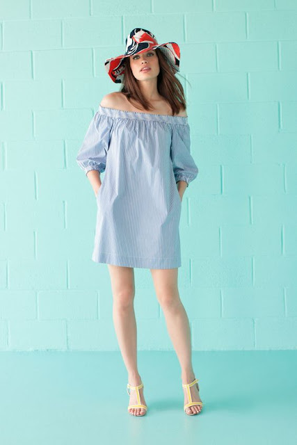 Off-Shoulder-sky-blue-dress