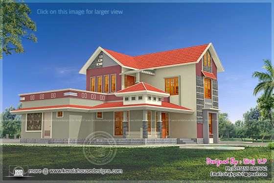 Villa side view