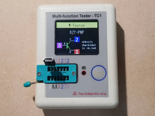 Test    Transistor    with   multimeter